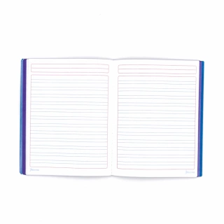 Cuaderno Cosido Frances Doble Raya Norma Color Morado 100 Hojas