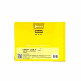 Cuaderno Cosido Italiano Blanco Norma Color Amarillo 100 Hojas