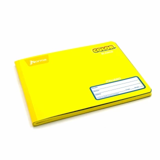 Cuaderno Cosido Italiano Blanco Norma Color Amarillo 100 Hojas