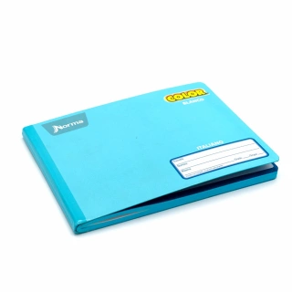 Cuaderno Cosido Italiano Blanco Norma Color Azul claro 100 Hojas