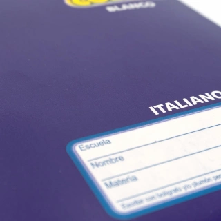 Cuaderno Cosido Italiano Blanco Norma Color Morado 100 Hojas