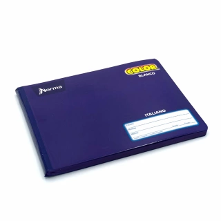 Cuaderno Cosido Italiano Blanco Norma Color Morado 100 Hojas