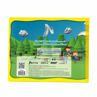 Cuaderno Cosido Italiano Cuadritos C Mi primer cuaderno Norma Marco Amarillo 72 Hojas