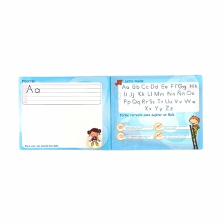 Cuaderno Cosido Italiano Cuadritos C Mi primer cuaderno Norma Marco Azul 72 Hojas