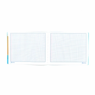 Cuaderno Cosido Italiano Cuadritos C Mi primer cuaderno Norma Marco Azul 72 Hojas