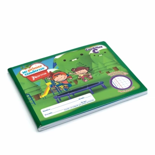 Cuaderno Cosido Italiano Cuadritos C Mi primer cuaderno Norma Marco Verde 72 Hojas
