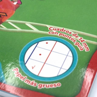 Cuaderno Cosido Italiano Cuadro Aleman Mi primer cuaderno Norma Marco Rojo 72 Hojas