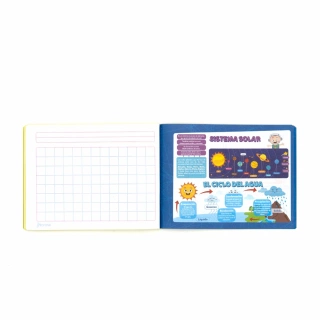 Cuaderno Cosido Italiano Cuadro Aleman Norma Color Amarillo 100 Hojas