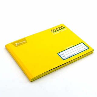 Cuaderno Cosido Italiano Cuadro Aleman Norma Color Amarillo 100 Hojas