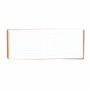 Cuaderno Cosido Italiano Cuadro Aleman Norma Color Anaranjado 100 Hojas