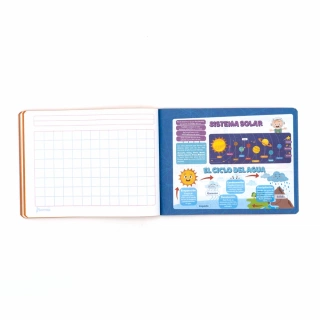 Cuaderno Cosido Italiano Cuadro Aleman Norma Color Anaranjado 100 Hojas