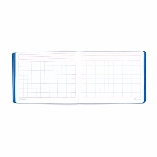 Cuaderno Cosido Italiano Cuadro Aleman Norma Color Azul 100 Hojas