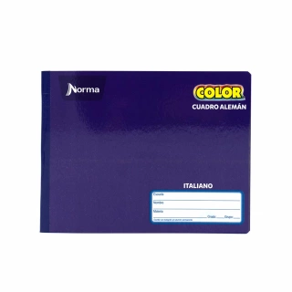 Cuaderno Cosido Italiano Cuadro Aleman Norma Color Morado 100 Hojas