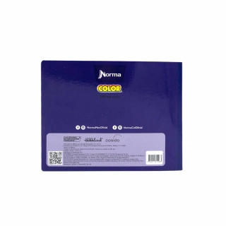 Cuaderno Cosido Italiano Cuadro Aleman Norma Color Morado 100 Hojas