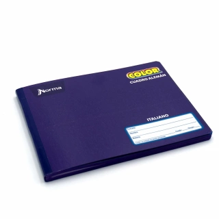 Cuaderno Cosido Italiano Cuadro Aleman Norma Color Morado 100 Hojas