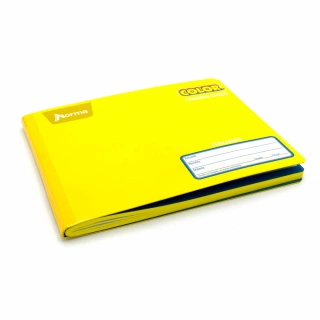 Cuaderno Cosido Italiano Cuadro Chico Norma Color Amarillo 100 Hojas