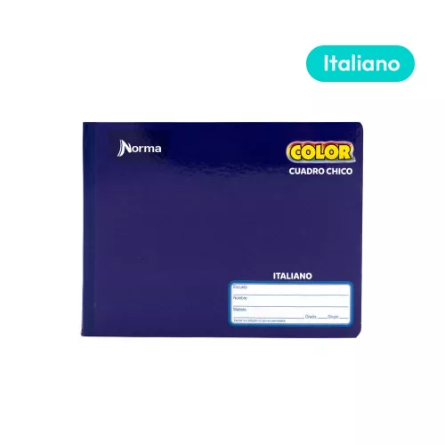 Cuaderno Cosido Italiano Cuadro Chico Norma Color Morado 100 Hojas