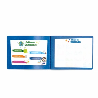 Cuaderno Cosido Italiano Doble Raya Norma Color Azul 100 Hojas