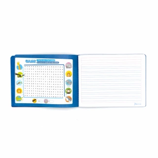 Cuaderno Cosido Italiano Doble Raya Norma Color Azul 100 Hojas