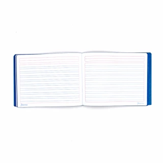 Cuaderno Cosido Italiano Doble Raya Norma Color Azul 100 Hojas