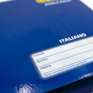 Cuaderno Cosido Italiano Doble Raya Norma Color Azul 100 Hojas