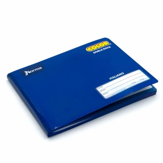 Cuaderno Cosido Italiano Doble Raya Norma Color Azul 100 Hojas