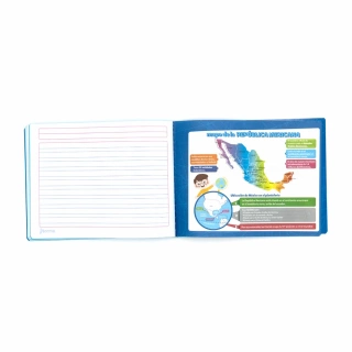 Cuaderno Cosido Italiano Doble Raya Norma Color Azul claro 100 Hojas