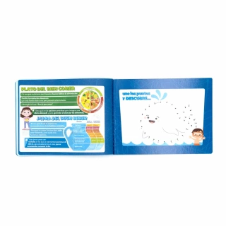 Cuaderno Cosido Italiano Doble Raya Norma Color Azul claro 100 Hojas