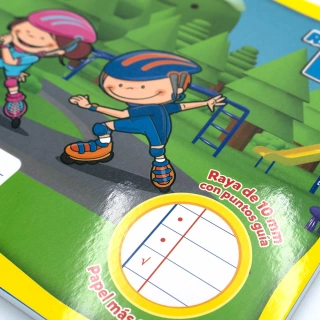Cuaderno Cosido Italiano Rayitas B Mi primer cuaderno Norma Marco Amarillo 72 Hojas