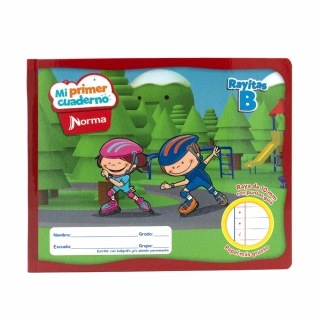 Cuaderno Cosido Italiano Rayitas B Mi primer cuaderno Norma Marco Rojo 72 Hojas