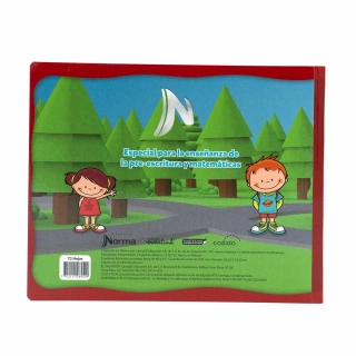 Cuaderno Cosido Italiano Rayitas B Mi primer cuaderno Norma Marco Rojo 72 Hojas
