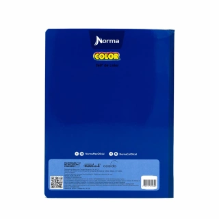 Cuaderno Cosido Profesional Cuadro Chico Norma Color Azul 100 Hojas