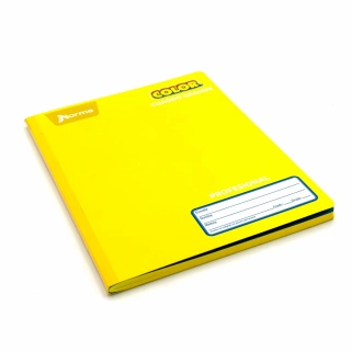 Cuaderno Cosido Profesional Cuadro Grande Norma Color Amarillo 100 Hojas