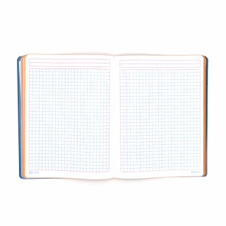 Cuaderno Cosido Profesional Cuadro Grande Norma Color Anaranjado 100 Hojas