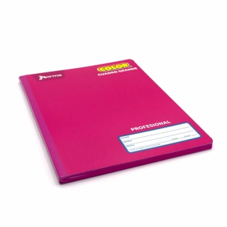 Cuaderno Cosido Profesional Cuadro Grande Norma Color Fucsia 100 Hojas