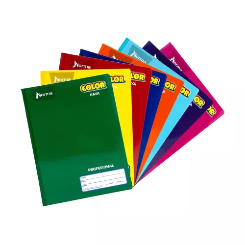 Cuaderno Cosido Profesional Raya 100 Hojas Norma Color