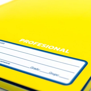 Cuaderno Cosido Profesional Raya Norma Color Amarillo 100 Hojas