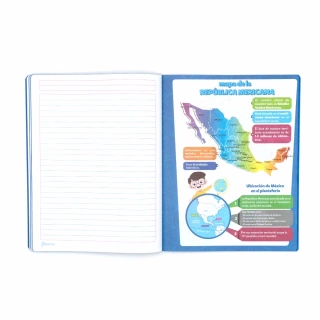 Cuaderno Cosido Profesional Raya Norma Color Azul 100 Hojas