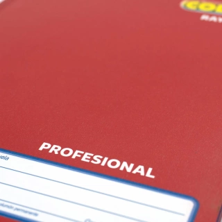 Cuaderno Cosido Profesional Raya Norma Color Rojo 100 Hojas