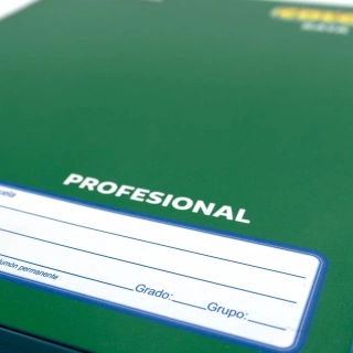 Cuaderno Cosido Profesional Raya Norma Color Verde 100 Hojas