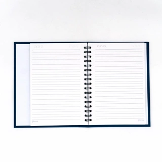 Cuaderno Empastado Mediano Raya Daily Notes Norma Azul Obscuro 100 Hojas