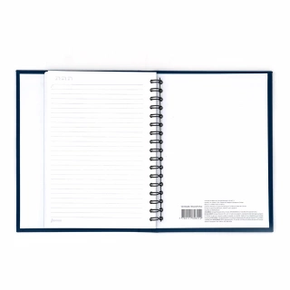 Cuaderno Empastado Mediano Raya Daily Notes Norma Azul Obscuro 100 Hojas