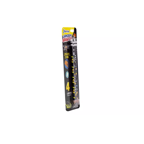 Lapices de grafito Street Racer 2HB 4pzas