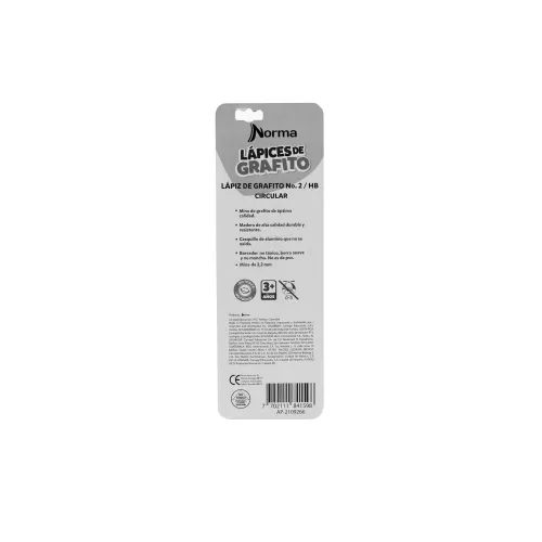 Lapices de grafito Street Racer 2HB 4pzas