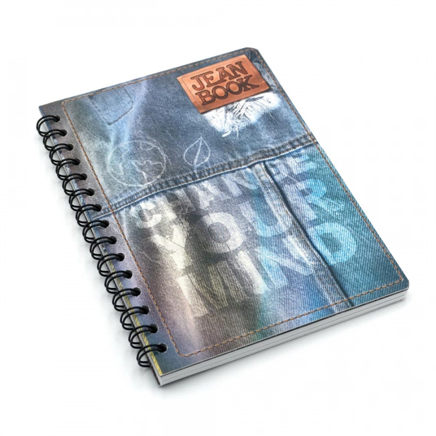 Cuaderno Argollado Frances Cuadro Chico Jean Book Change your mind 100 Hojas