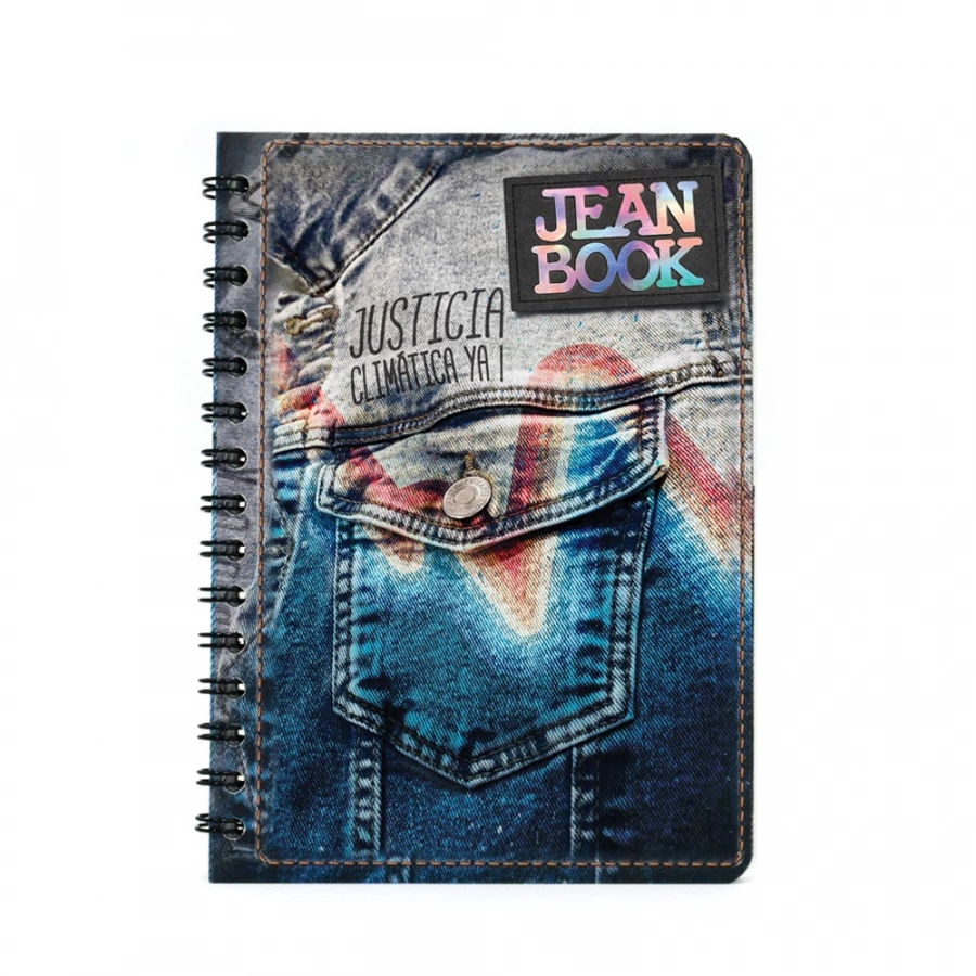 Cuaderno Argollado Frances Cuadro Chico Jean Book Justicia Climatica 100 Hojas