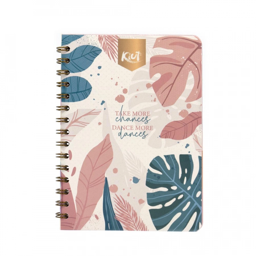 Cuaderno Argollado Frances Cuadro Chico Kiut Take more chances 100 Hojas