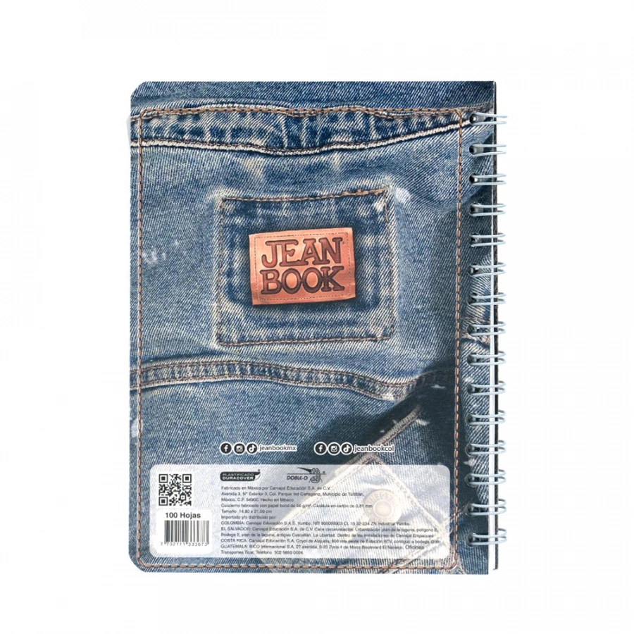 Cuaderno Argollado Frances Raya Jean Book Stop scrolling 100 Hojas