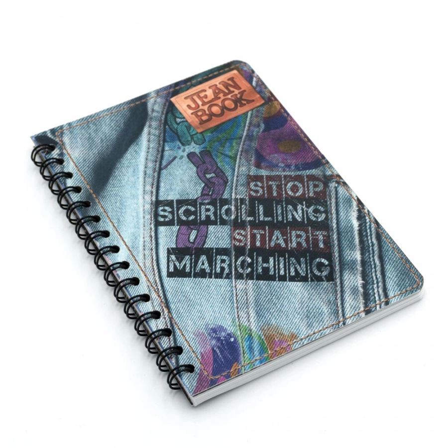 Cuaderno Argollado Frances Raya Jean Book Stop scrolling 100 Hojas