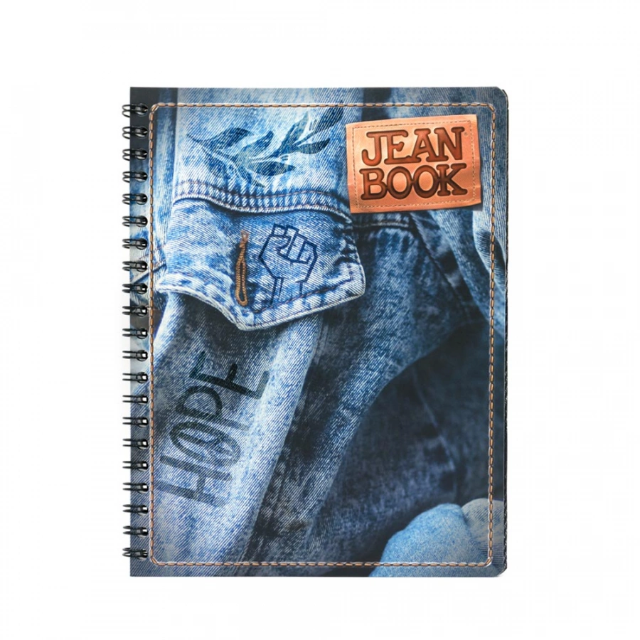 Cuaderno Argollado Profesional Cuadro Chico Jean Book Hope 100 Hojas